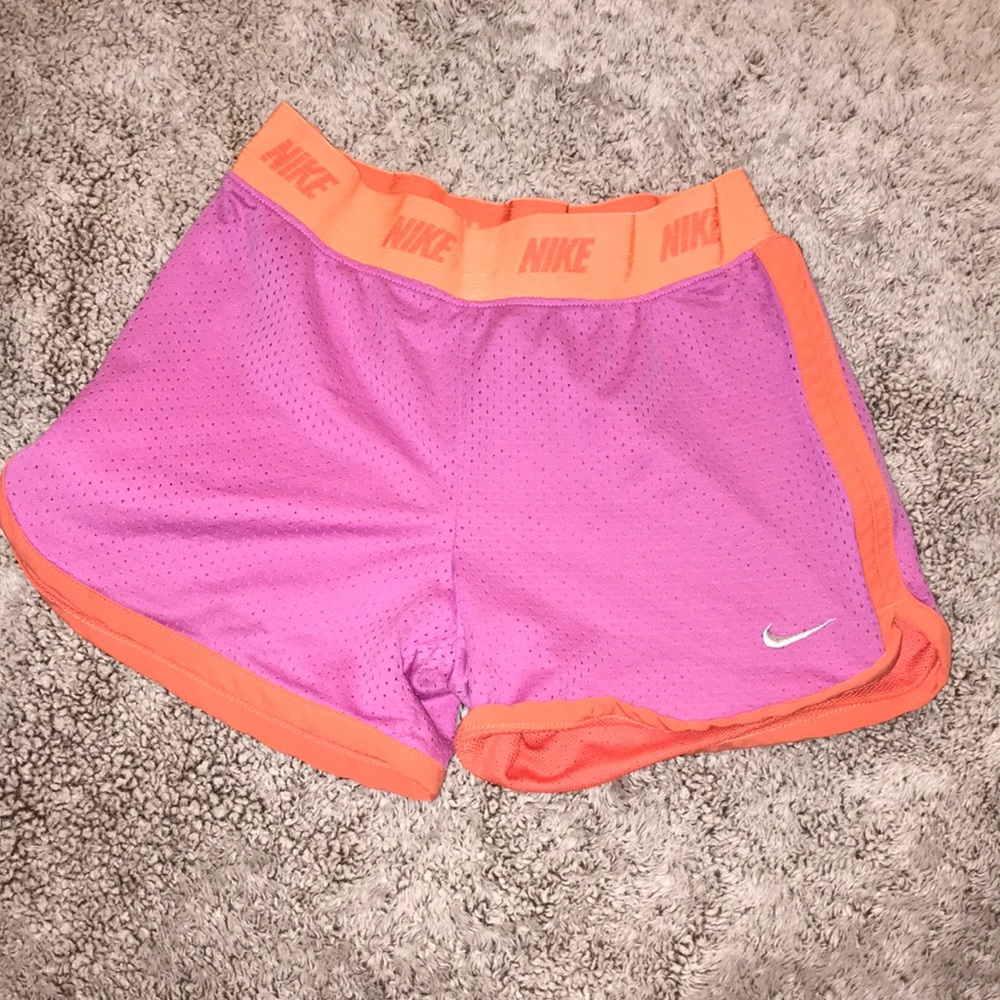 NIKE Orange & purple sports shorts